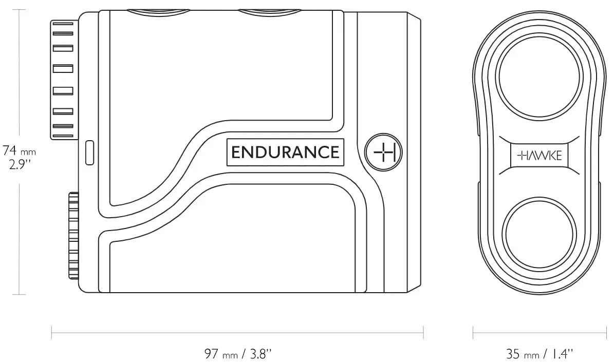 Далекомір лазерний Hawke Endurance OLED 6x21 1500м