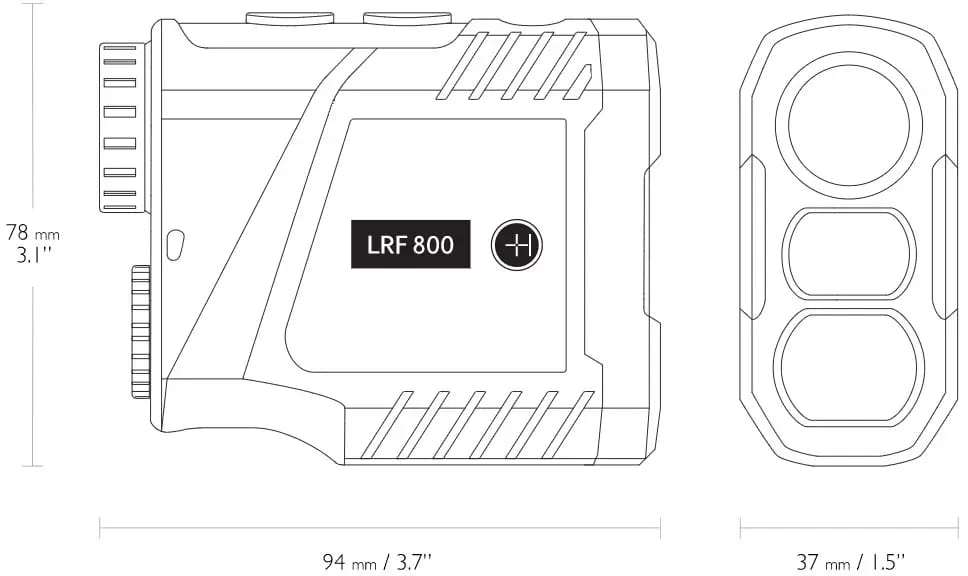 Далекомір лазерний Hawke LRF LCD 6x25 800м