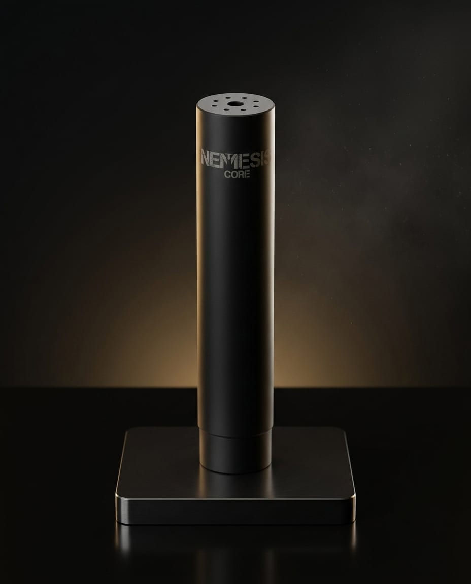 Саундмодератор NEMESIS CORE 5.45 АК-12 (муфта V2/V3) вертикально на підставці - сталевий корпус