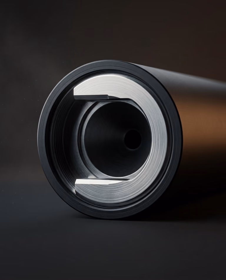 Посадкове місце під муфту глушника NEMESIS CORE 5.45 АК-12 впритул - кріплення на полумʼягасник V2/V3