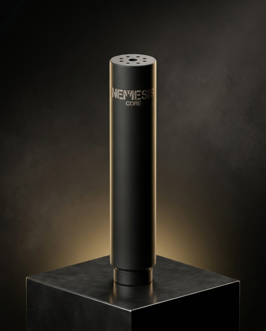 Саундмодератор NEMESIS CORE 5.45 М24×1.5 вертикально на підставці - гравіювання NEMESIS CORE