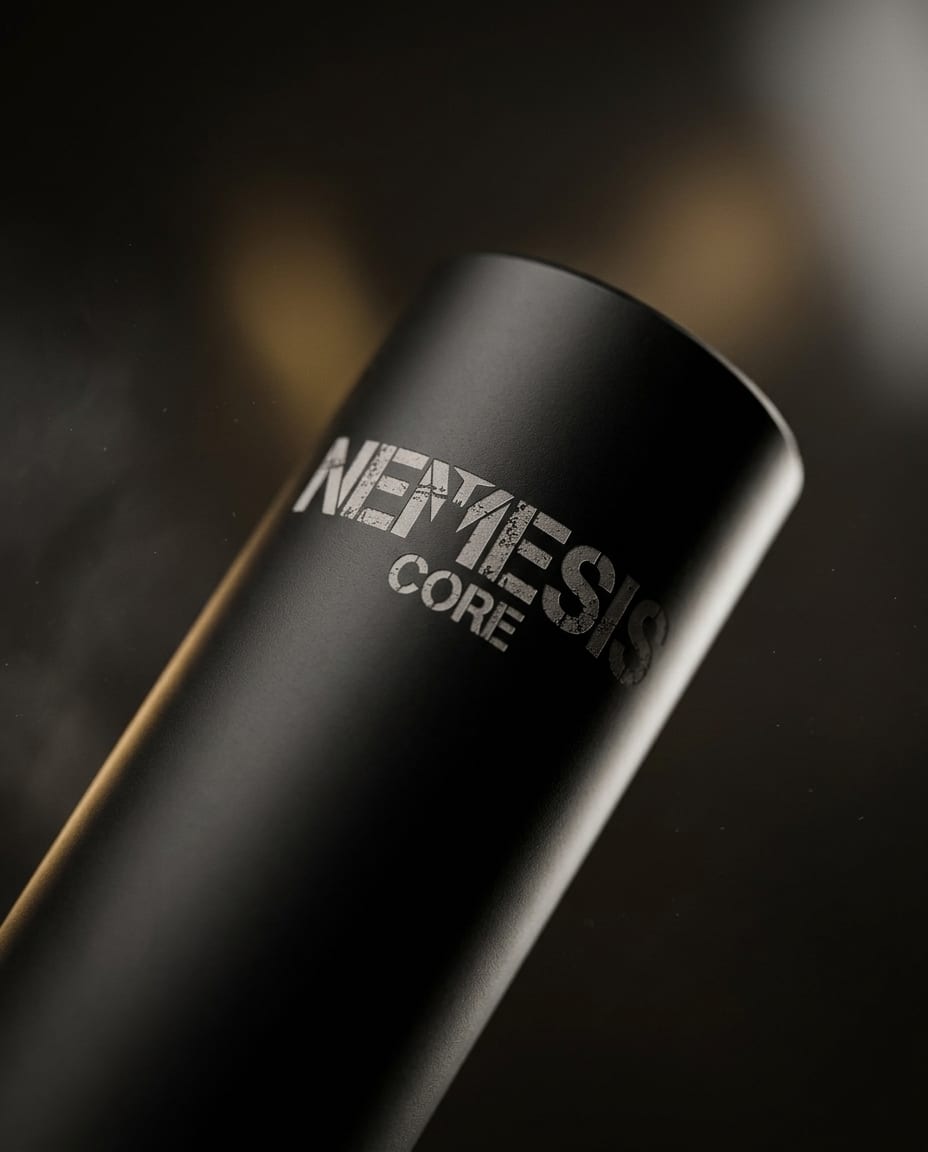 Гравіювання NEMESIS CORE на корпусі глушника 5.45 крупним планом