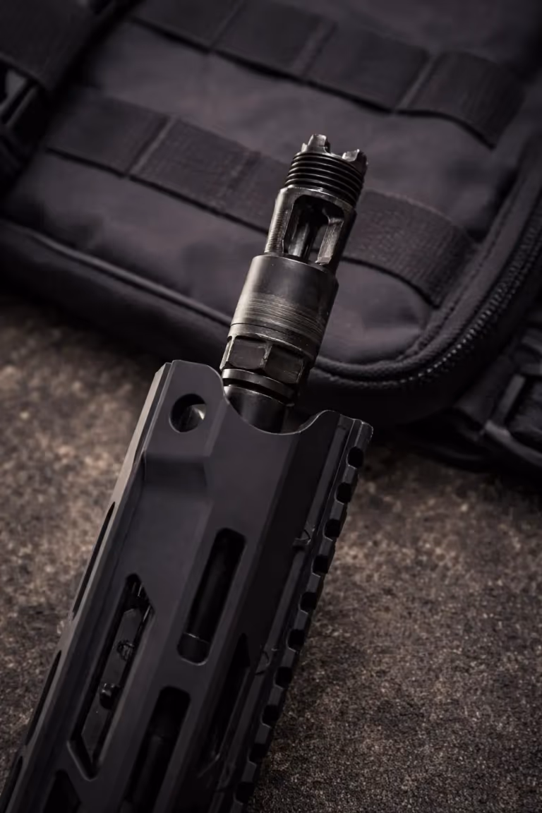 Nexus System NEMESIS встановлений на цівці AR-15, вид збоку під кутом - інтерфейс для ARCANE Internal