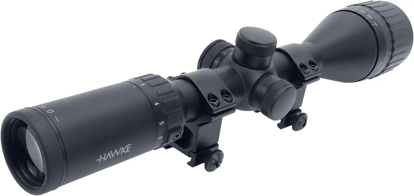 Приціл оптичний Hawke Fast Mount 3-12x50 AO сітка Mil Dot з підсвічуванням. Кільця на Weaver
