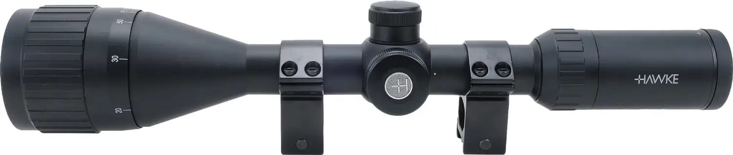 Приціл оптичний Hawke Fast Mount 3-12x50 AO сітка Mil Dot з підсвічуванням. Кільця на Weaver