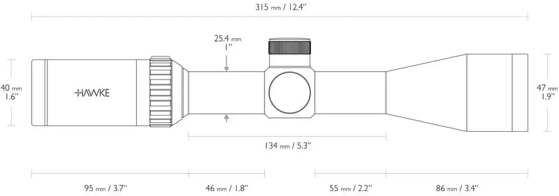 Приціл оптичний Hawke Vantage 3-9х40 сітка Mil Dot з підсвічуванням