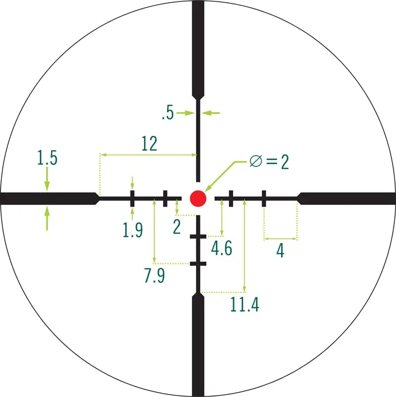 Приціл оптичний Vortex Crossfire HD 1.5-5.5x32 Scout сітка 2A BDC MOA з підсвічуванням