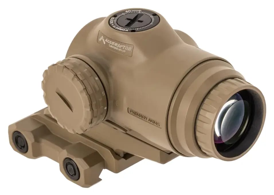 Приціл призматичний Primary Arms SLx 3X MicroPrism сітка ACSS Raptor 5.56/.308 Yard. FDE